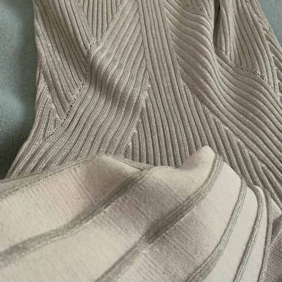 Y2K luxury Ribbed A line knit dress - Picture 5 of 12